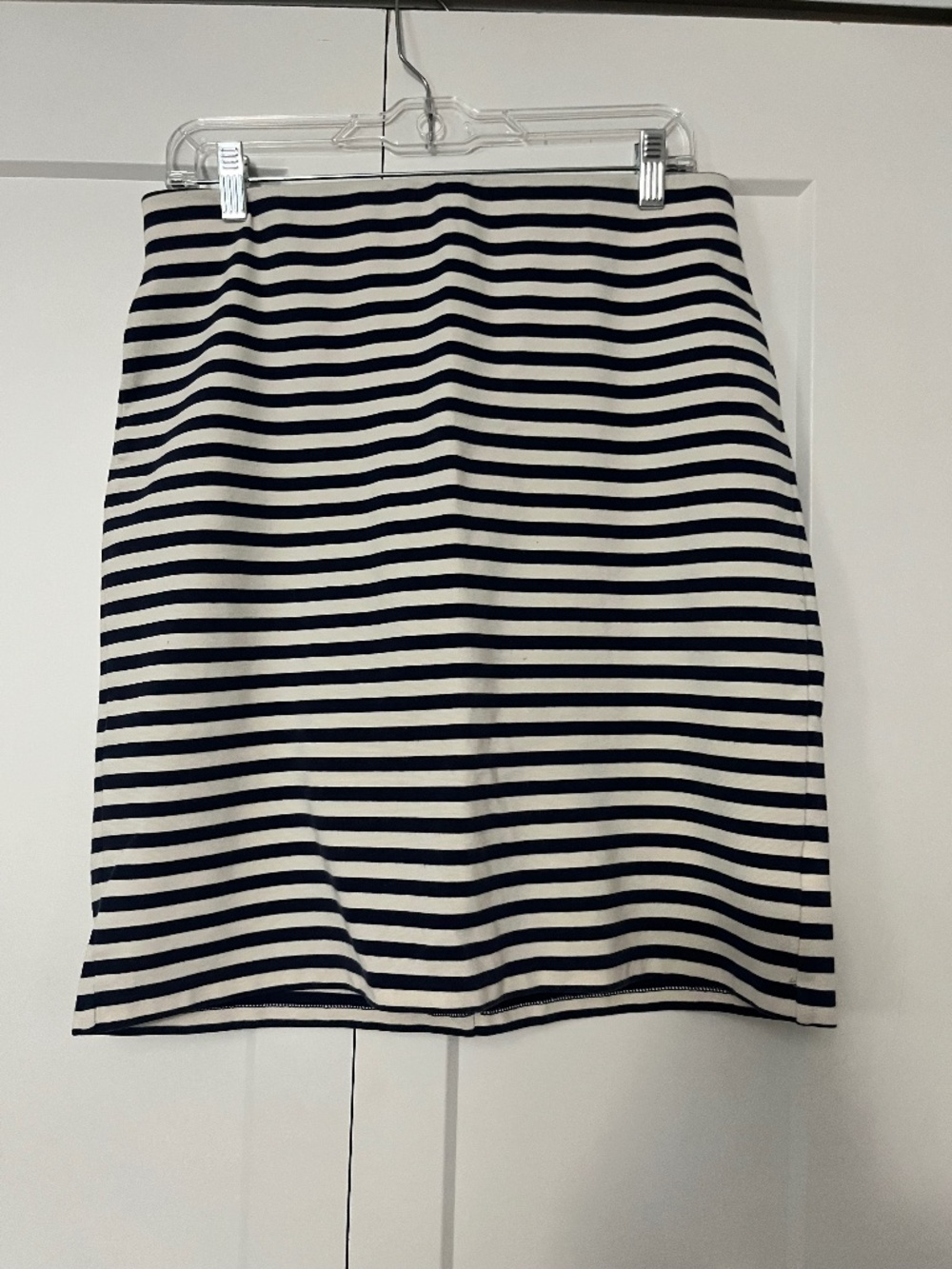 Old Navy Blue White Stripe Pencil Skirt